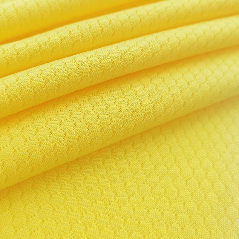 100% Polyester Vertical Mesh Quick Dry Breathable Sports Knitted Fabric