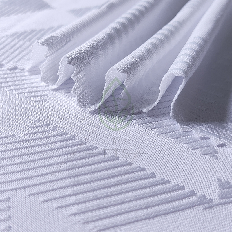 Dry Fit Jacquard Polyester SportsJersey Mesh Knitted Fabric