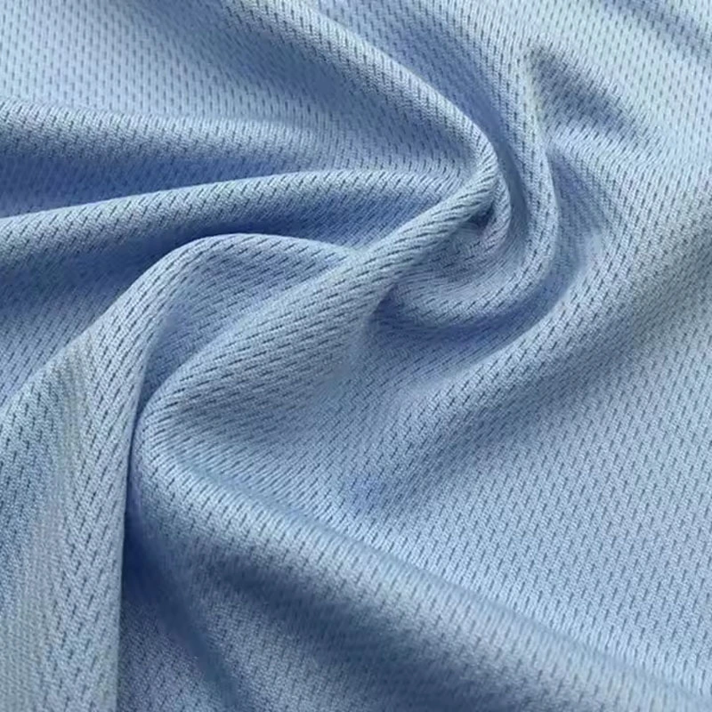Quick Dry 100 Polyester Anti-UV Knitting Mesh Fabric for Sport T-shirt