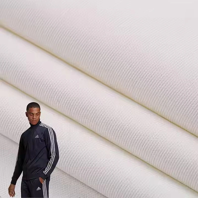 Breathable 94 Polyester 6 Spandex Stretch Tracksuit Knit Fabric for Sports School Uniform