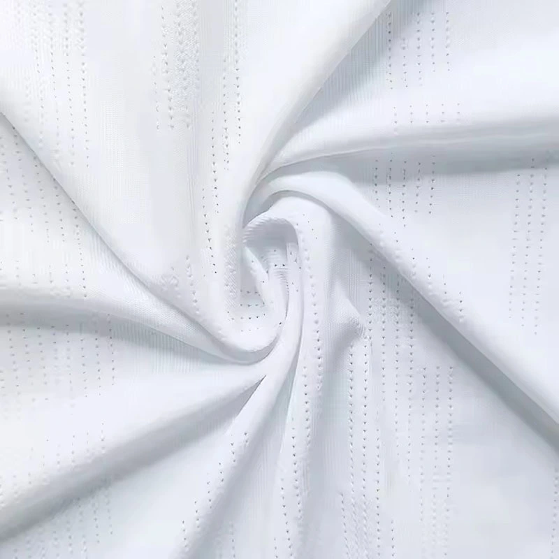 92% Polyester 8% Spandex Jacquard Jersey Fabric For Sports T Shirt