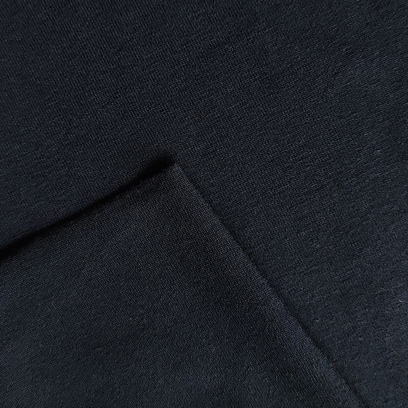 black cotton blend fabric