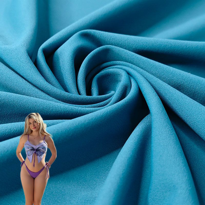 Custom Full Dull Nylon Spandex Sports UPF50+ Interlock Knitted Fabric