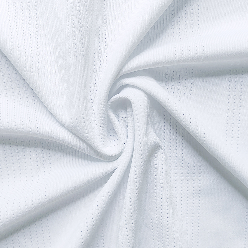 Custom Polyester Spandex Sports Jacquard Mesh Cooling Knit Fabric