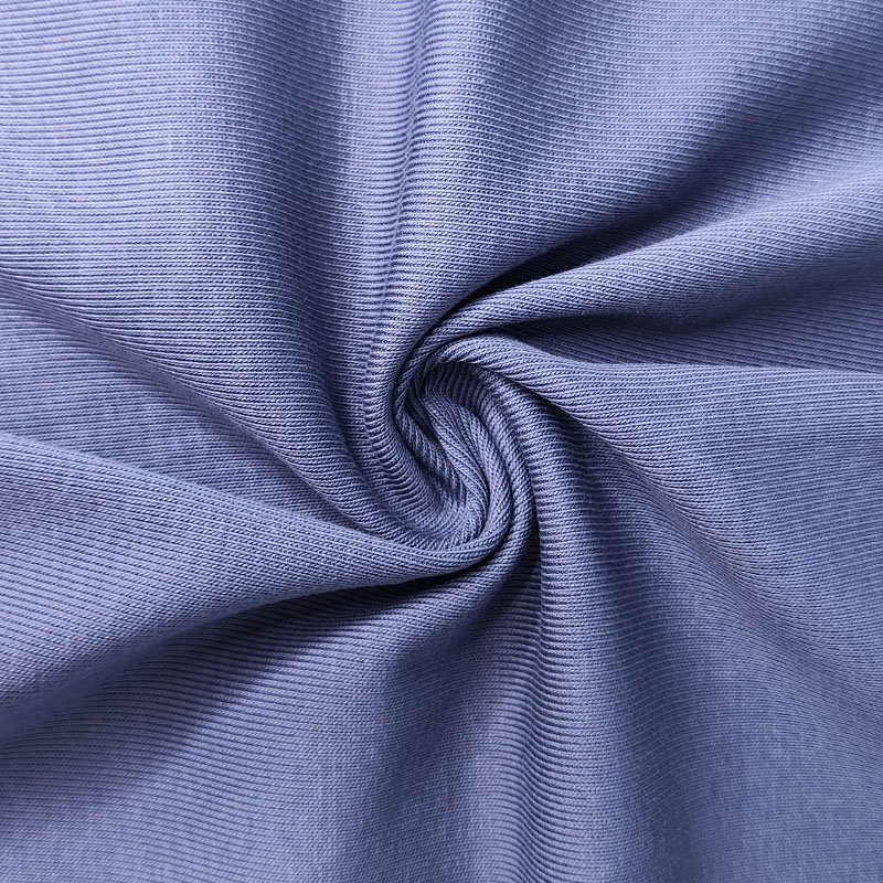 78% Cotton 22% Sorona Polyester Moisture Wicking 1*1 Rib T Shirt Fabric Material