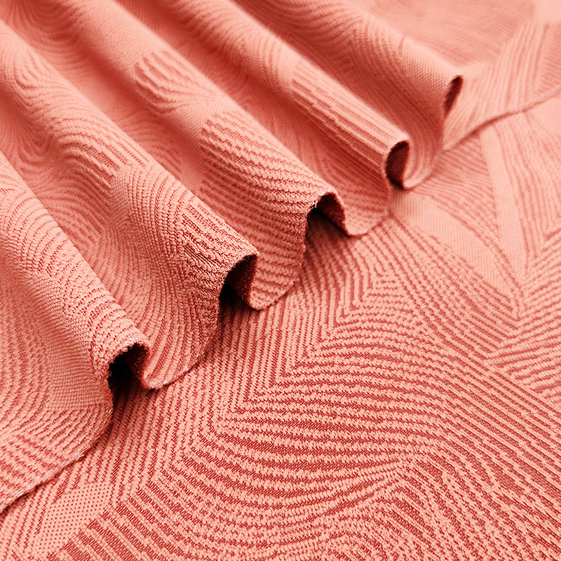 Polyester Spandex Jacquard Fabric