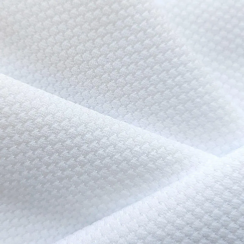 100% Polyester Moisture Wicking Scale Mesh Knitted Fabric for Sportswear