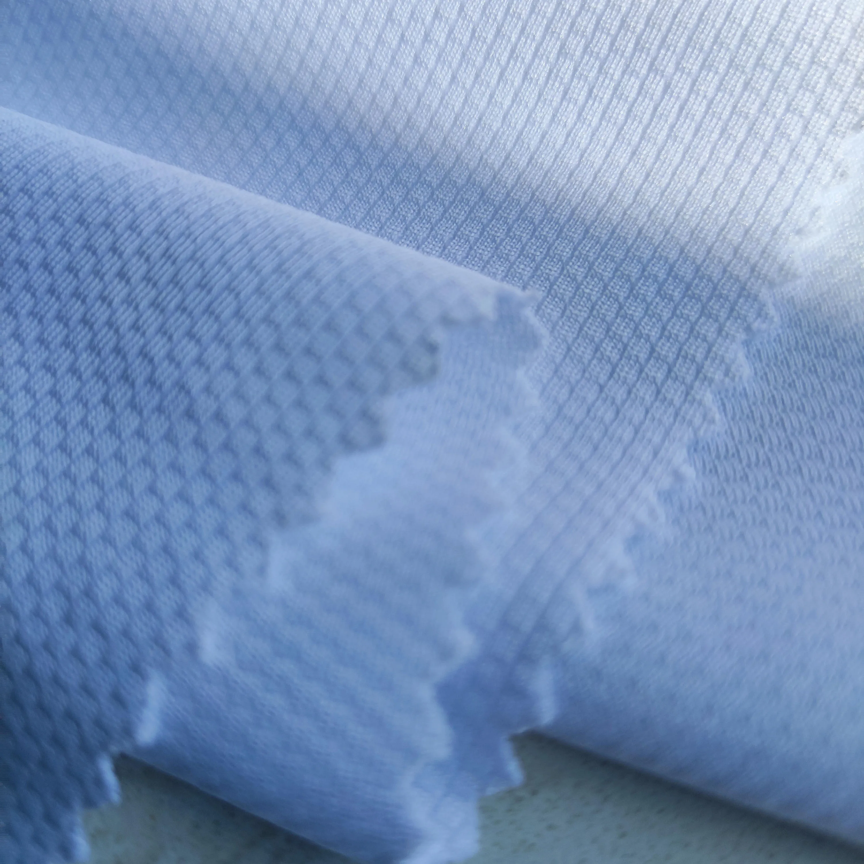 100 Polyester Knit Breathable Wicking Round Mesh Fabric for Sportswear Garment