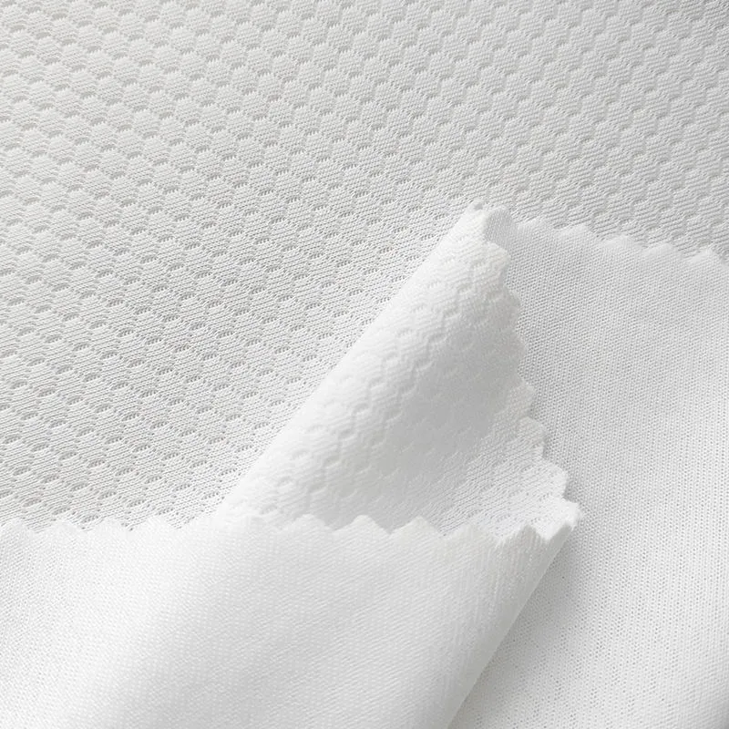 100% Polyester Waterproof Honeycomb Knitted Fabric for Summer Sportswear